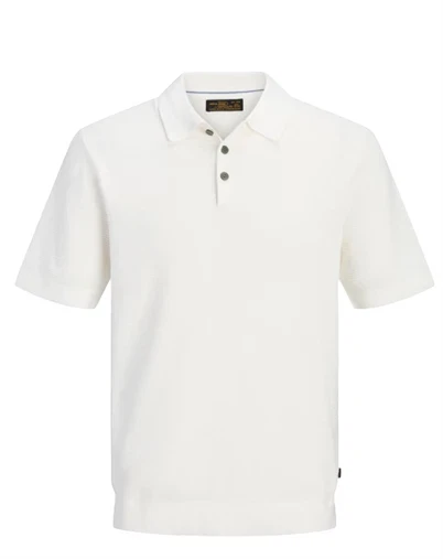 Jack & Jones - JPRBluriley Strik Polo - Cloud Dancer